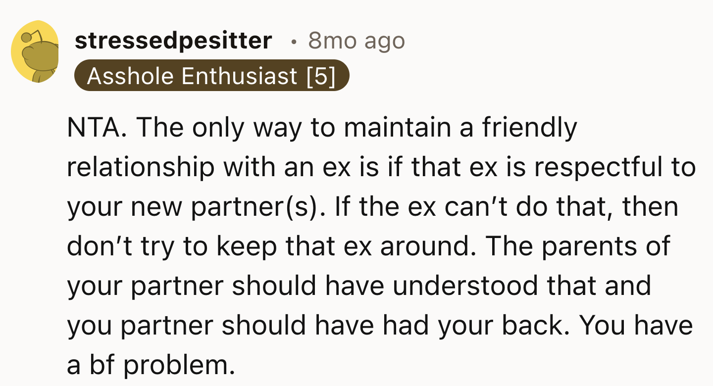 It all comes back to the boyfriend