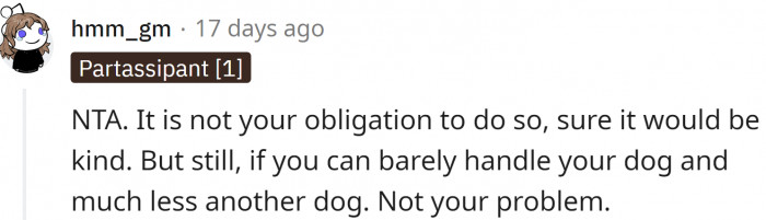 OP shouldn't be blamed