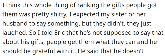 OP expected her sister or her husband to react, but as it didn't happen, she took the matter into her hands