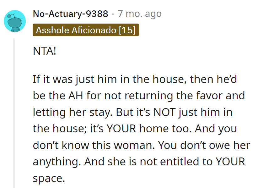 In their home, it's not 