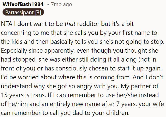 Her anger over this issue is confusing.