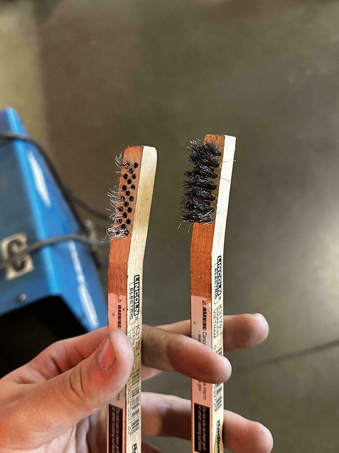 "My Wire Brush After 1 Week Of Use"