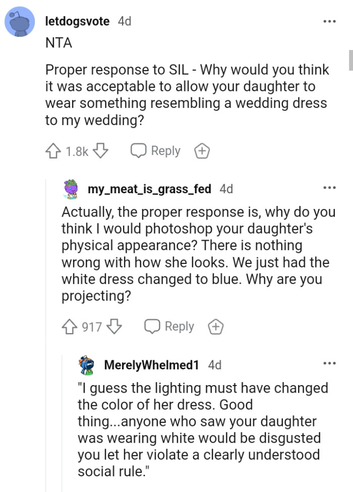 Why do you think the OP would Photoshop the niece's physical appearance?