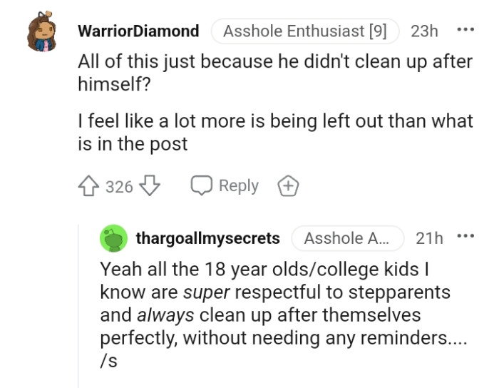 This Redditor feels like there's more left to be said.