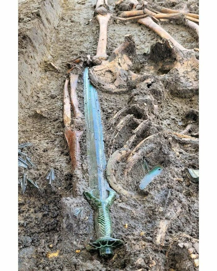 A sword, 3,000 years old - and still intact.