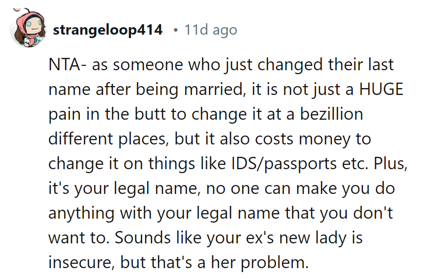 Changing Names Is Like a DIY Disaster—Expensive and Exhausting. Her Name, Her Game.