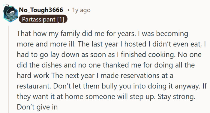 Their story shows how draining it can be to carry a holiday alone, and how choosing rest can be the first real act of self-care.