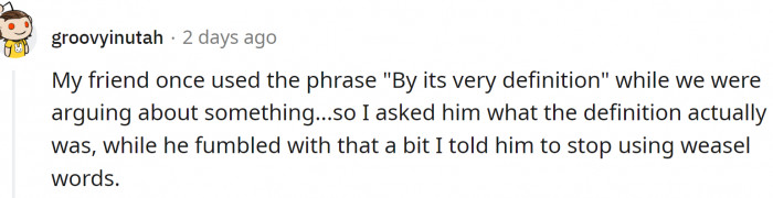 By its very definition: