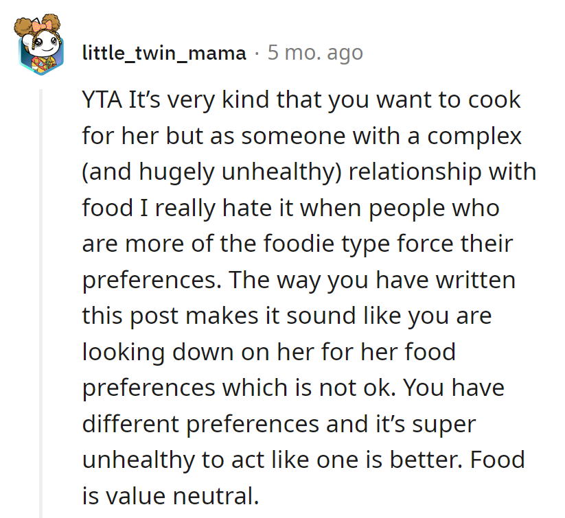 Unintentional foodie superiority complex detected. Note to self: keep culinary enthusiasm in check.