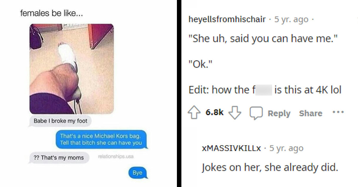 Public Weighs In On Viral Breakup Story Where Man's Photo Shows Woman's Bag, Despite His Claims It Belongs To His Mom