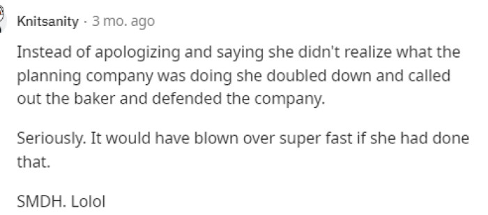 Honestly, it is pretty sad to see how she handled the situation because it definitely made things worse for her.