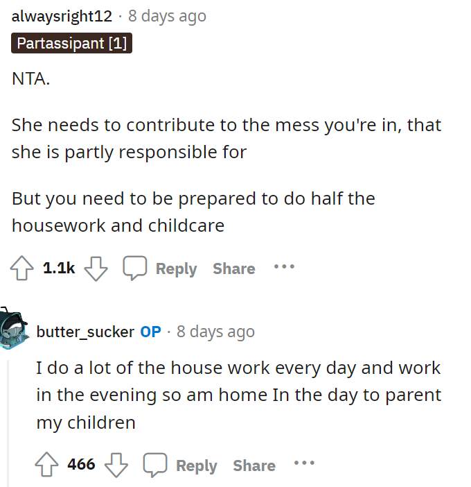 Many people stated that OP was not the A-hole here and that his wife does need to contribute, especially if she's the one who was spending when they didn't have money.