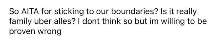 Now the Redditor is wondering if he is being the a**hole here.