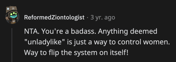 She has all the power right now and $250 to prove it