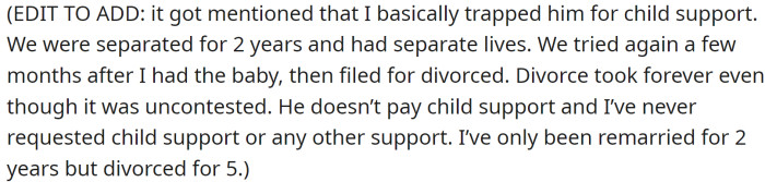 She also posted an edit: