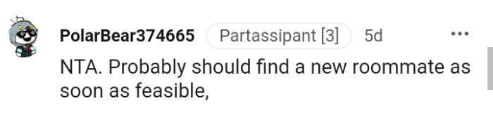 Finding a new roommate as soon as possible