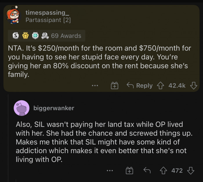 It's a reasonable fee; any other person would've asked for much more after what she made her family go through.