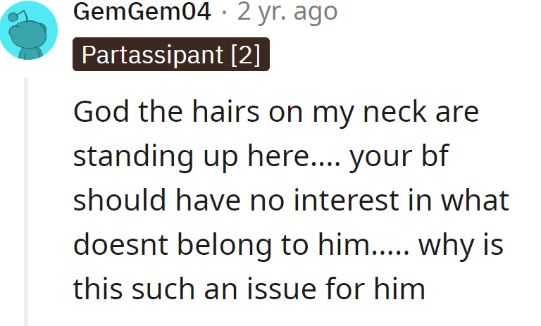 It shouldn't be an issue for the boyfriend