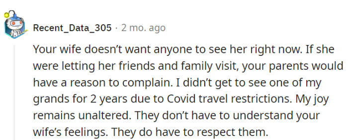 Understanding may be a bonus, but respect is non-negotiable.