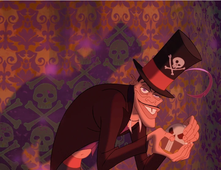 4. In The Princess and the Frog, the wallpaper subtly reflects the true essence of the character.