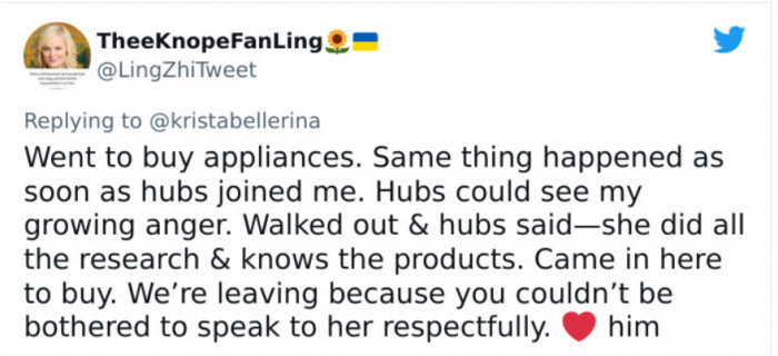 26. Another sales lost story, but this time a husband explicitly told the salesman how he messed up