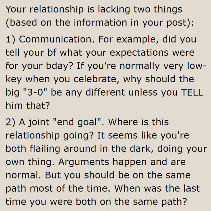 Looks like this relationship isn't going anywhere. They need these two things to make it work.