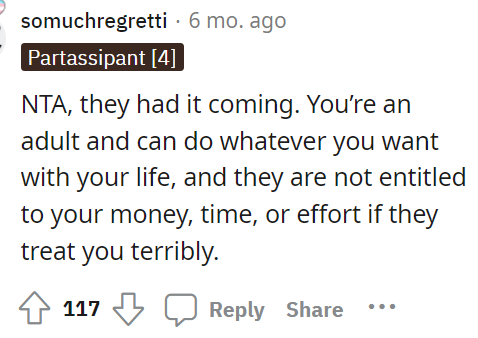 Essentially, almost all teens or young adults will move out eventually, so they should have known.