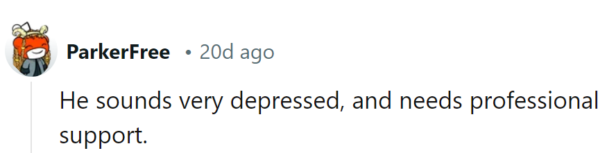 Sounds like he's feeling blue; time for a pro to add some color back into his life!