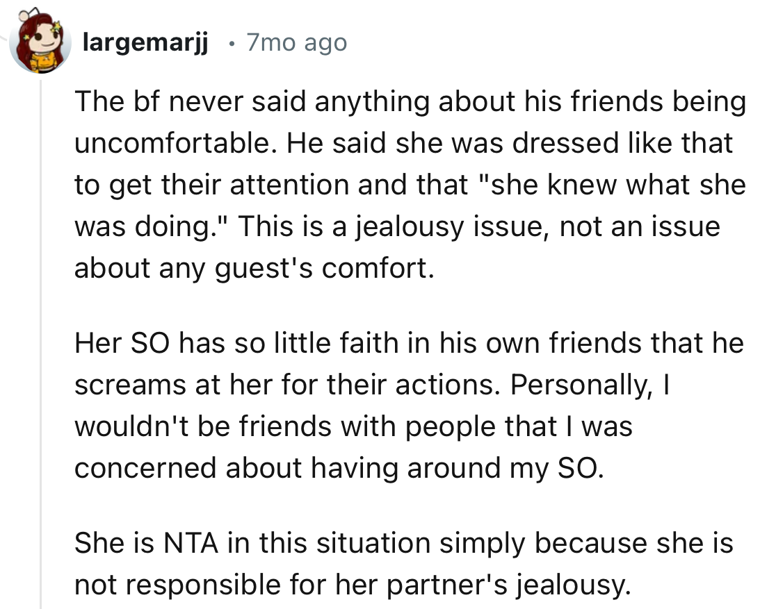 “This Is a Jealousy Issue, Not an Issue About Any Guest's Comfort.”