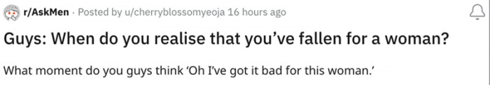 It's honestly a blessing that someone asked this on the subcommunity because we need men to be more expressive with their feelings!