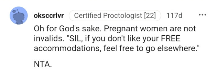 Pregnant women are not invalids
