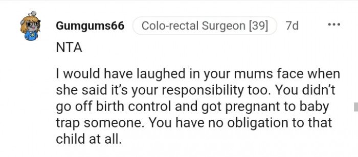 You have no obligation to that child at all