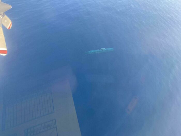 "German U-Boat Spotted From The Air"