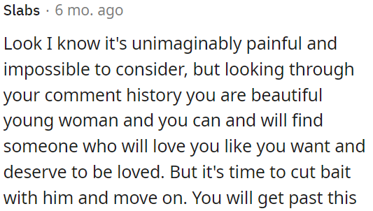 OP deserves love and will find it.