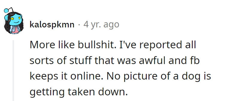 Seems like Facebook's algorithm has a soft spot for furry faces over facts. Woof!