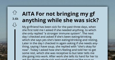 Person Shares The Tricky Side Of Caring For A Sick Partner