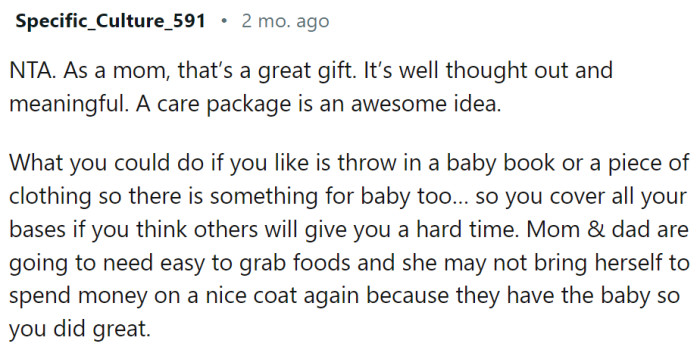 This mom says that it’s a great gift.