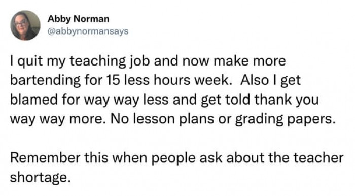 16. Why would they choose to suffer in their field when there are other, more fulfilling careers?