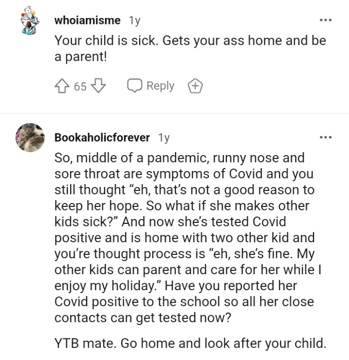 That is not a good enough reason