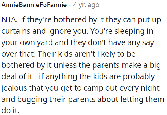 It's OP's yard, so it's his choice.