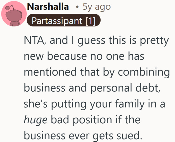 When business liability creeps into household finances, the stakes suddenly feel much bigger than monthly payments.