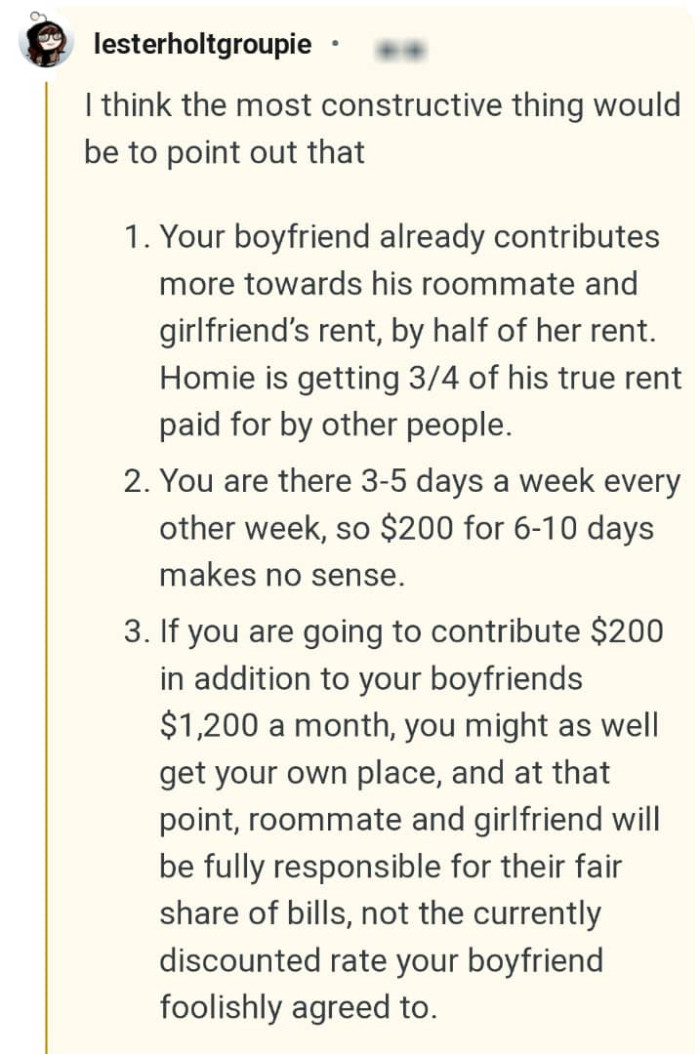 This Redditor is laying it all out