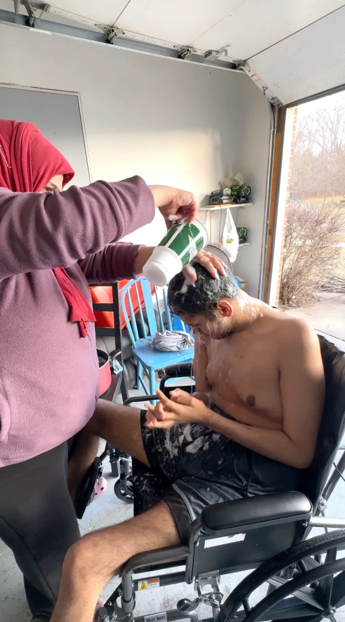 Mother and sons discussing adolescent onset seizures, cognitive decline, and illness challenges