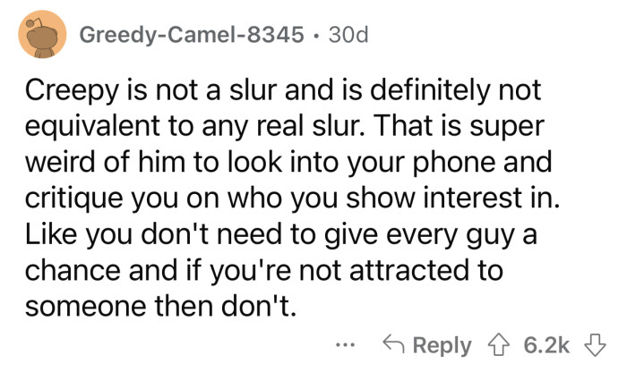 Here's how the Reddit community reacted to the user's post: