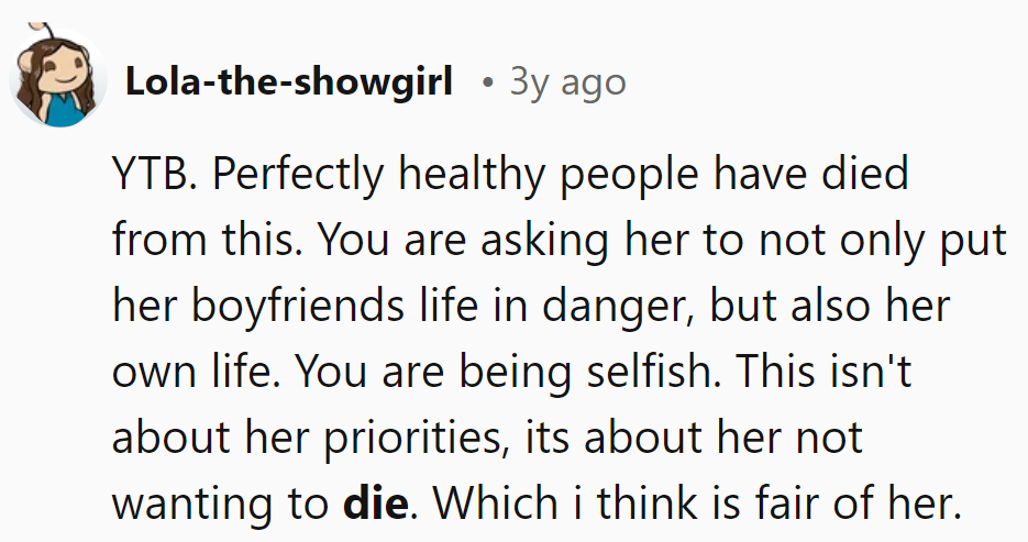 If she's dodging death, you can't blame her for skipping babysitting duty.