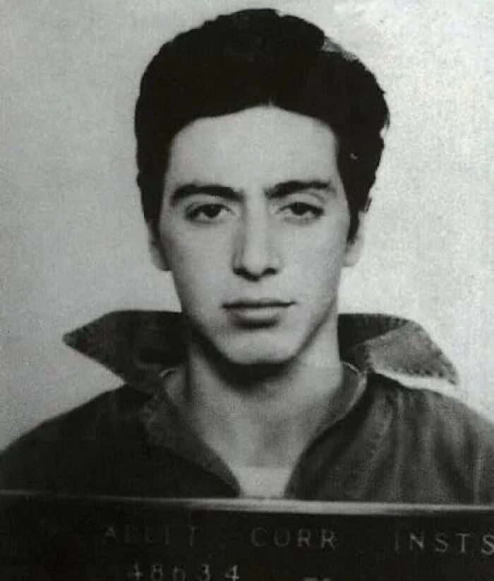 Al Pacino In 1961 For Suspicion Of Attempted Robbery