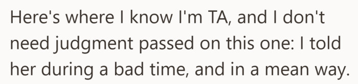 It’s a rare pause for self-awareness. Admitting harm sits alongside the decision not to reverse course.