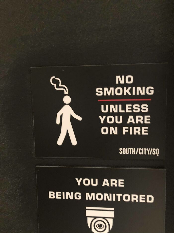 "This No Smoking Sign From A Restaurant Complex"