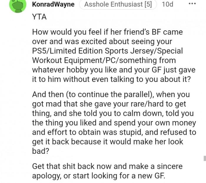 6. Get it back and get a sincere apology