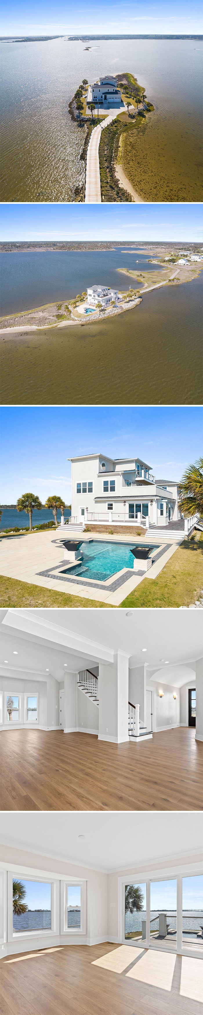 11. Own your private island home in Sneads Ferry, NC, for $2.4 million.